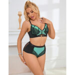 955557 Set Reggiseno In Vernice Verde Con Cerniera S/M - Subblime - immagine 11