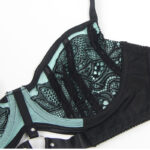 955557 Set Reggiseno In Vernice Verde Con Cerniera S/M - Subblime - immagine 8