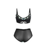 955564 Reggiseno In Vernice Verde Con Cerniera In Rete L/Xl - Subblime - immagine 6