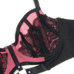 955571 Set Reggiseno In Vernice Rosa Con Cerniera E Reggiseno A Retino S/M - Subblime - immagine 8