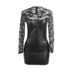 955595 Abito Manica Lunga Con Pizzo Nero S/M - Subblime - immagine 4