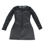 955595 Abito Manica Lunga Con Pizzo Nero S/M - Subblime - immagine 6
