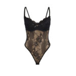 955618 Body In Pizzo Con Chiusura Inferiore Nero S/M - Subblime - immagine 4