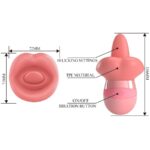 Stimolatore Per Clitoride Lingua Kylee 10 Vibrazioni Rosa Nudo - Pretty Love - immagine 7
