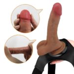 Slip Universale Con Dildo Vibrante E Squirting 15,5 Cm Mulato - Pretty Love - immagine 3