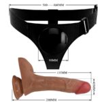 Slip Universale Con Dildo Vibrante E Squirting 15,5 Cm Mulato - Pretty Love - immagine 7