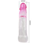 Neron Realistico 6 Cm Guaina Di Allargamento Per Pene Rosa - Pretty Love - immagine 4