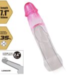 Neron Realistico 6 Cm Guaina Di Allargamento Per Pene Rosa - Pretty Love - immagine 5
