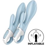 Air Pump Bunny 1 Vibratore Gonfiabile Coniglio Blu - Satisfyer - immagine 2