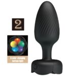 Varian Plug Anale Con Luce Led Nero 10,8 Cm - Pretty Love