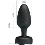 Varian Plug Anale Con Luce Led Nero 10,8 Cm - Pretty Love - immagine 6