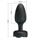 Osborn Plug Anale Con Luce Led Nero 9,8 Cm - Pretty Love - immagine 6