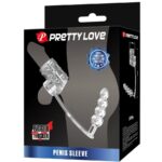 Guaina Per Pene Con Tappo Anale Trasparente - Pretty Love - immagine 6