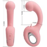 Erynnyes Vibratore Punto G + Stimolatore Clitorideo 10 Vibrazioni Rosa - Pretty Love - immagine 7
