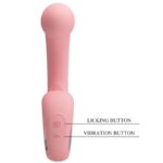 Erynnyes Vibratore Punto G + Stimolatore Clitorideo 10 Vibrazioni Rosa - Pretty Love - immagine 9