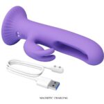 Vibratore Coniglio Killmoulis 12 Modalit? Di Vibrazione Viola - Pretty Love - immagine 8
