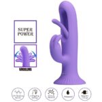 Vibratore Coniglio Killmoulis 12 Modalit? Di Vibrazione Viola - Pretty Love - immagine 5