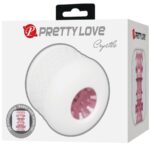 Masturbatore Maschile Bianco Crystle - Pretty Love - immagine 9