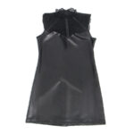 957544 Vestido De Cuero Con Cuello De Encaje Nero S/M - Subblime - immagine 4
