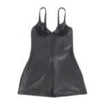 957568 Vestido De Cuero Con Cremallera Nero S/M - Subblime - immagine 5