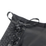 957582 Conjunto Sujetador Y Falda De Cuero Nero S/M - Subblime - immagine 6