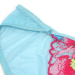 957643 Conjunto Sujetador Y Liguero Con Bordados De Flores Rosas S/M - Subblime - immagine 7