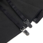 957704 Vestido De Cuero Con Cremallera Y Encaje Nero S/M - Subblime - immagine 7