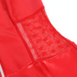 957728 Vestido De Cuero Con Cremallera Y Encaje Rosso S/M - Subblime - immagine 6