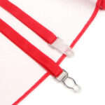 957728 Vestido De Cuero Con Cremallera Y Encaje Rosso S/M - Subblime - immagine 7