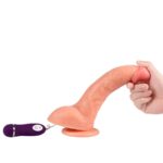 Dildo Vibrante Bestia Con Telecomando 24,5 Cm - Shequ - immagine 5