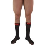 Calzini Sottili Taglia Unica Nero/Rosso - Macho