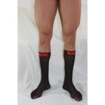Calzini Sottili Taglia Unica Nero/Rosso - Macho - immagine 4