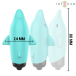 Echo Vibrante Bullet Delfino Blu 8 X 4,7 Cm - Intense - immagine 3