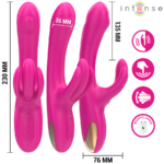 Vibratore Multifunzione Coniglio Britney 23 Cm Rosa - Intense - immagine 3