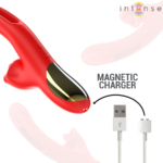 Jessica Vibratore Multifunzione Stimolazione Clitoride 24,8 Cm Rosso - Intense - immagine 7