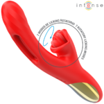 Jessica Vibratore Multifunzione Stimolazione Clitoride 24,8 Cm Rosso - Intense - immagine 4