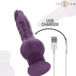 Vibratore Multifunzione Tatum Con Vibrazione Su E Gi? 24 Cm Viola - Intense - immagine 7