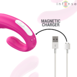 Janet Dual Stimolatore E Vibratore A Forma Di U Con Telecomando Rosa - Intense - immagine 8