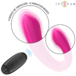 Janet Dual Stimolatore E Vibratore A Forma Di U Con Telecomando Rosa - Intense - immagine 5