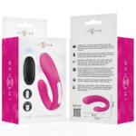 Janet Dual Stimolatore E Vibratore A Forma Di U Con Telecomando Rosa - Intense - immagine 7