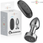 Plug Anale 10 Vibrazioni Metallo Con Telecomando S - Intense