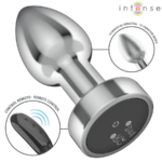 Plug Anale 10 Vibrazioni Metallo Con Telecomando S - Intense - immagine 3