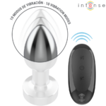 Plug Anale 10 Vibrazioni Metallo Con Telecomando S - Intense - immagine 4