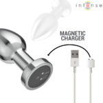 Plug Anale 10 Vibrazioni Metallo Con Telecomando M - Intense - immagine 6