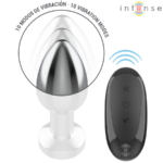 Plug Anale 10 Vibrazioni Metallo Con Telecomando M - Intense - immagine 4
