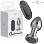 Plug Anale 10 Vibrazioni Metallo Con Telecomando M - Intense