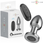 Plug Anale 10 Vibrazioni Metallo Con Telecomando L - Intense