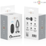 Plug Anale 10 Vibrazioni Metallo Con Telecomando L - Intense - immagine 8