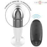 Anal Plug 10 Vibrazioni Dildo Metallo Con Telecomando S - Intense - immagine 4