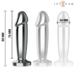 Anal Plug 10 Vibrazioni Dildo Metallo Con Telecomando S - Intense - immagine 5